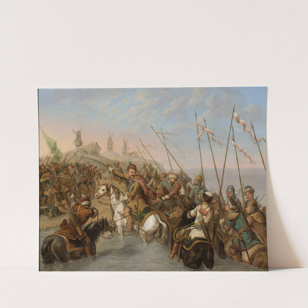 Crossing the river by Antoni Zaleski