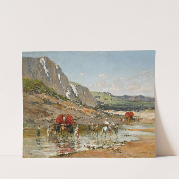 Crossing the Wadi by Victor Huguet