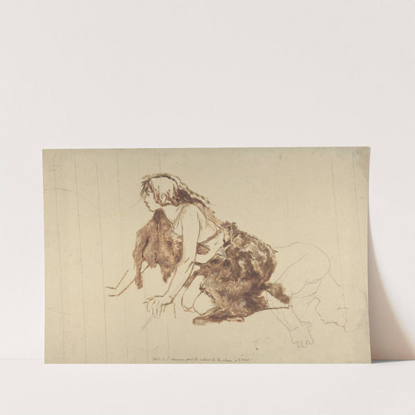 Crouching Woman by Fernand Cormon