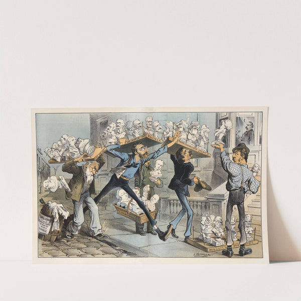 Crowding the cabinet-making business (1884) by Joseph Ferdinand Keppler