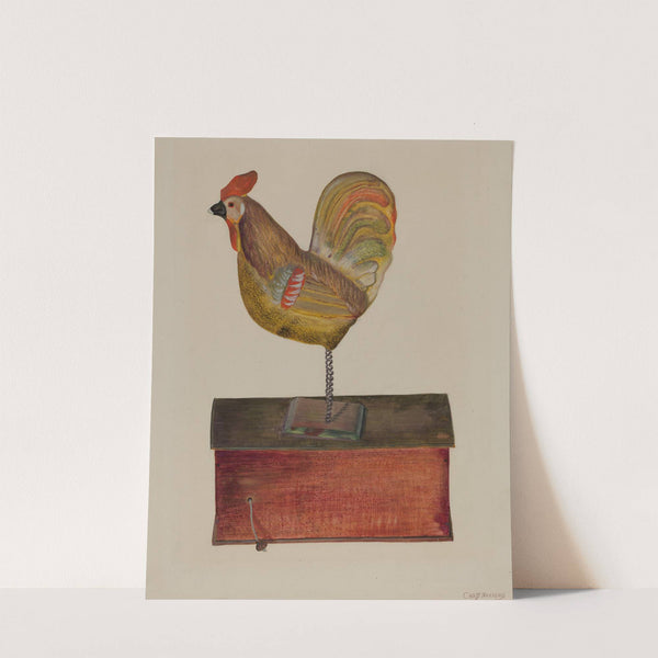 Crowing Cock by Chris Makrenos