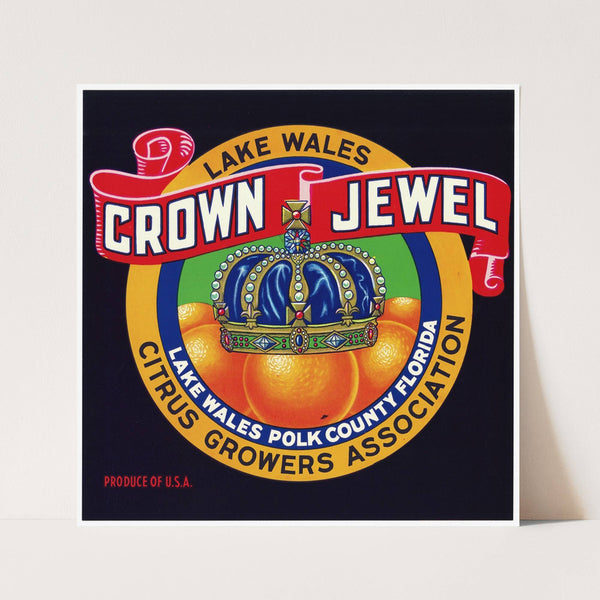 Crown Jewel Citrus Label (1930s)