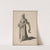Crowned woman holding feather fan by Francois Silvestre