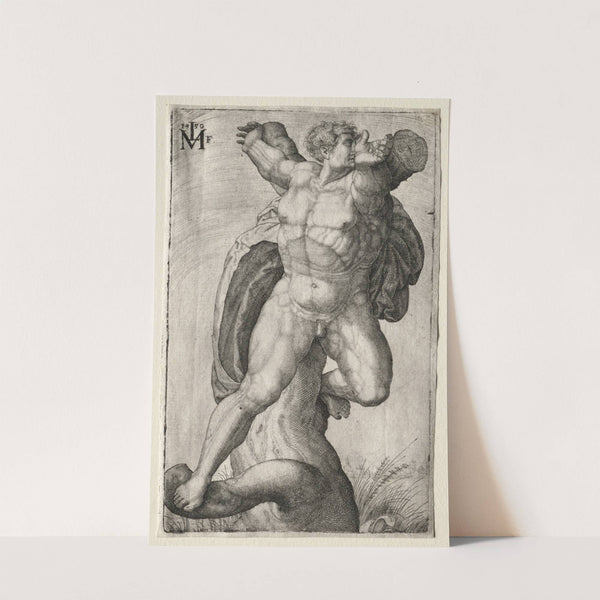 Crucified Man (1550) by Melchior Lorck