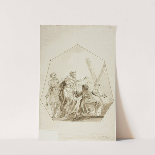 Crucifixion of Saint Andrew by Domenico Pozzi