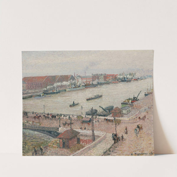 Crue De La Seine, Pont Boieldieu, Rouen (1896) by Camille Pissarro