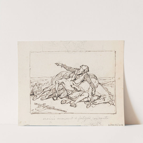 Crusaders Dying of Fatigue on their Journey by Nicaise De Keyser