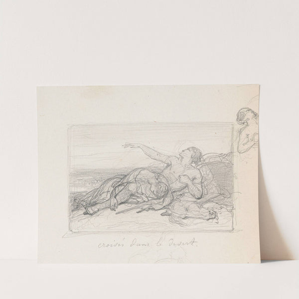 Crusaders Dying of Fatigue on their Journey by Nicaise De Keyser