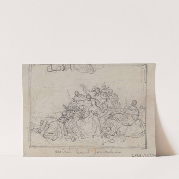 Crusaders in front of Jerusalem by Nicaise De Keyser