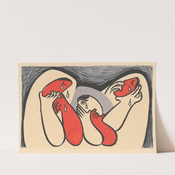 Crying women by Mikuláš Galanda