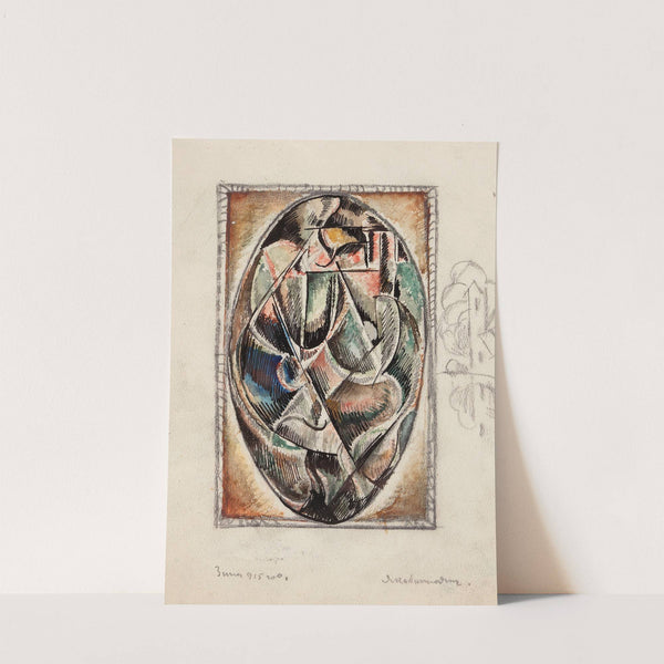 Cubist composition (1915) by Zygmunt Waliszewski