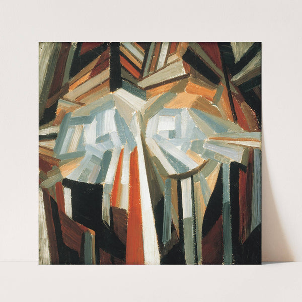 Cubist Head (between 1914 and 1915) by Alexander Konstantinovich Bogomazov