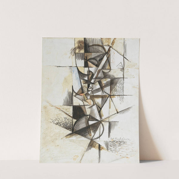 Cubist head by Antonin Procházka