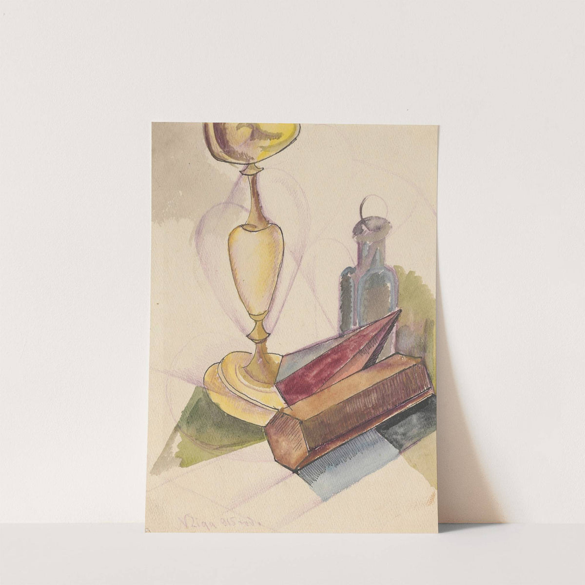 Cubist still life by Zygmunt Waliszewski