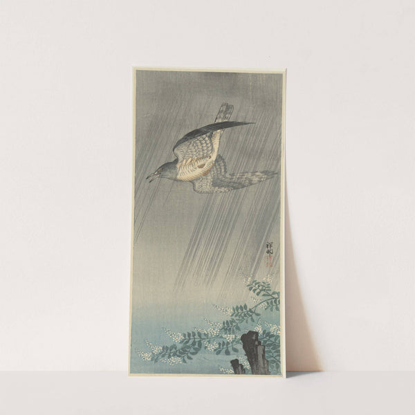 Cuckoo in storm by Ohara Koson