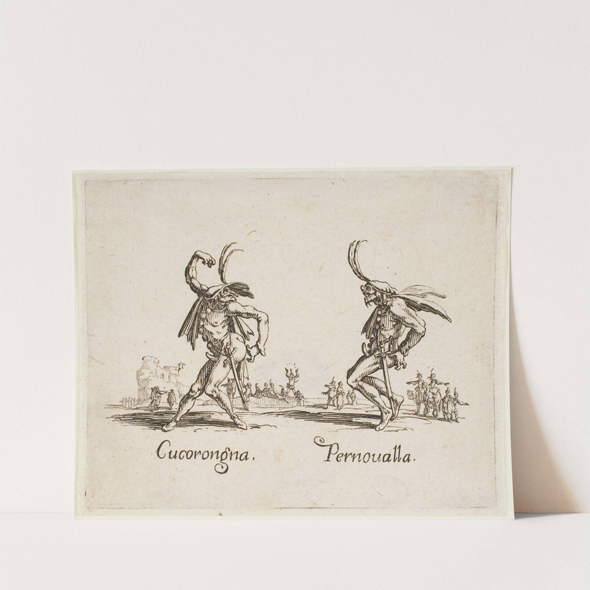 Cucorongna and Pernoualla (1631) by Jacques Callot