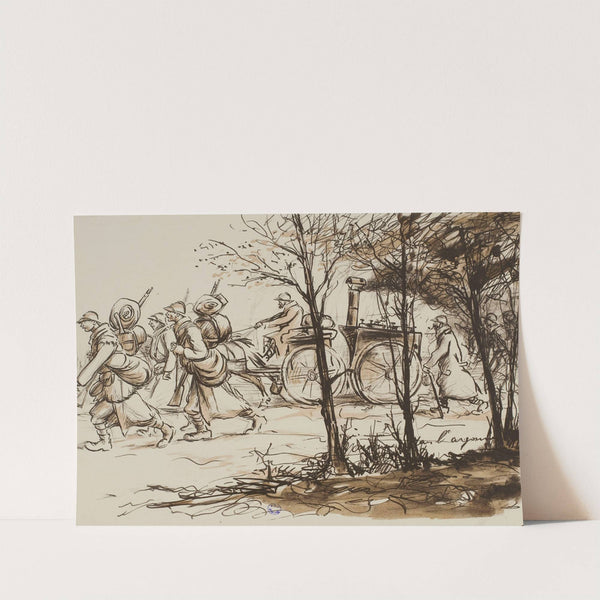 Cuisine dans l’Argonne (1915-1916) by Georges Goursat (Sem)