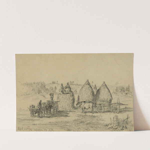 Culpepper, Va.-Stacking wheat by Edwin Forbes