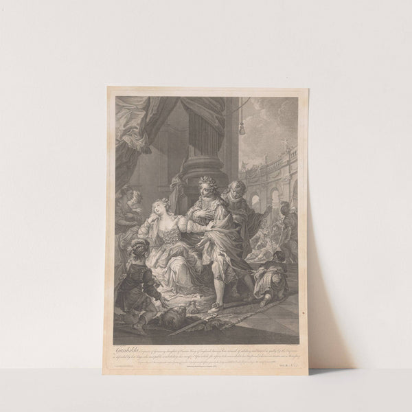 Cunegonde accused of adultery (1767) by Simon François Ravenet