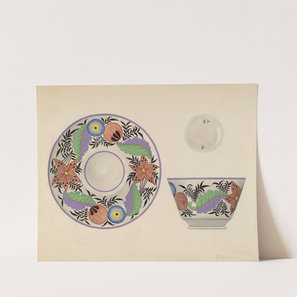 Cup and Saucer by Erwin Schwabe