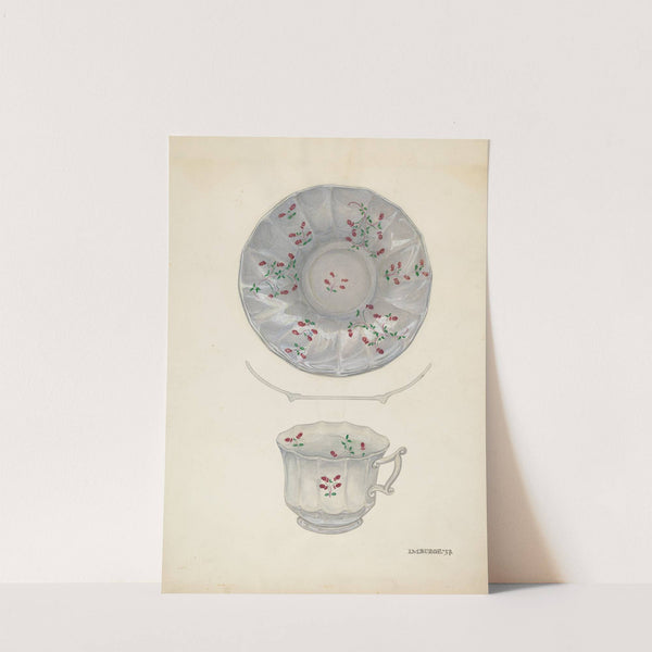 Cup and Saucer by Irene M. Burge