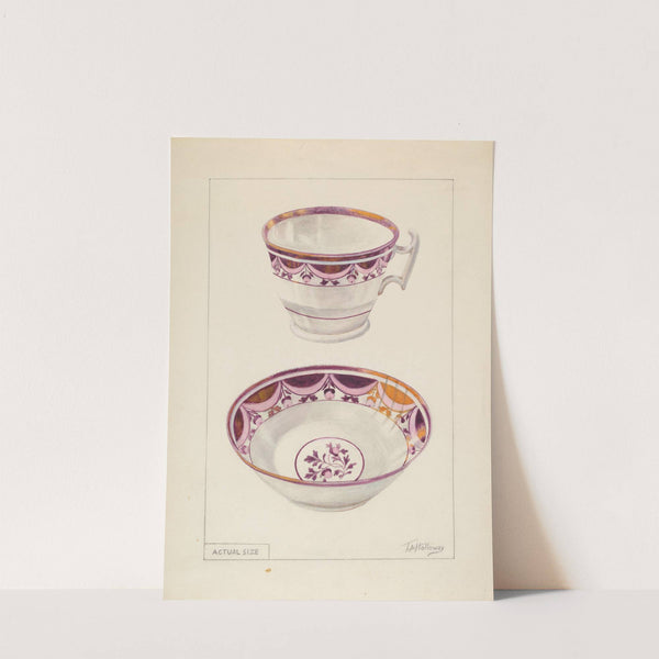 Cup and Saucer by Thomas Holloway