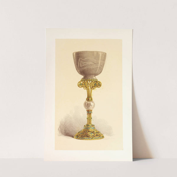 Cup, or Chalice, in Oriental Onyx, mounted in Enamelled Gold by John Charles Robinson