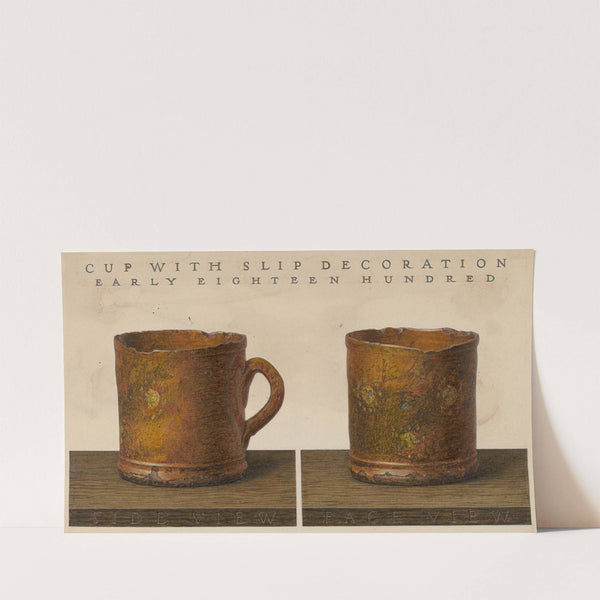 Cup with Slip Decoration (c. 1937) by John Matulis