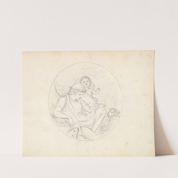 Cupid and a Shepherd (ca. 1849) by Frederic Leighton