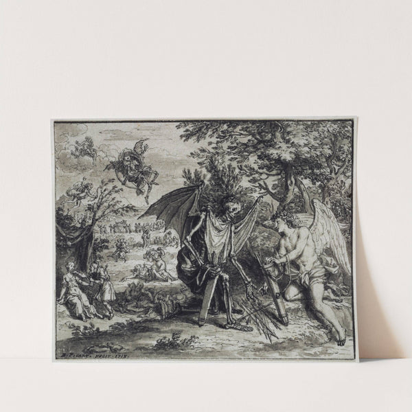 Cupid and Death (1718) by Bernard Picart