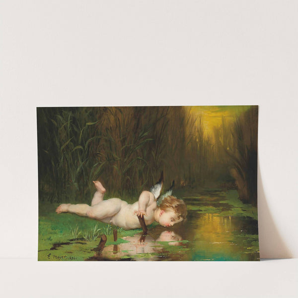 Cupid and his own reflection by Emile Meyer