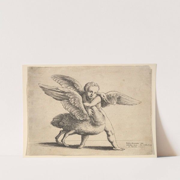 Cupid and the swan (1652) by Wenceslaus Hollar