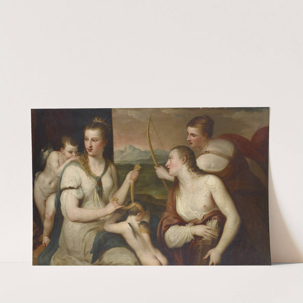 Cupid Blindfolded by Venus by Anonymous