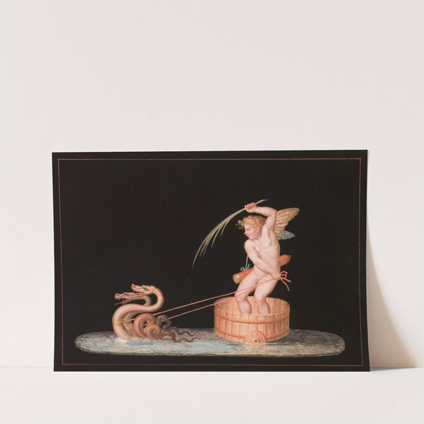 Cupid Drawn by Two Sea Serpents by Michaelangelo Maestri