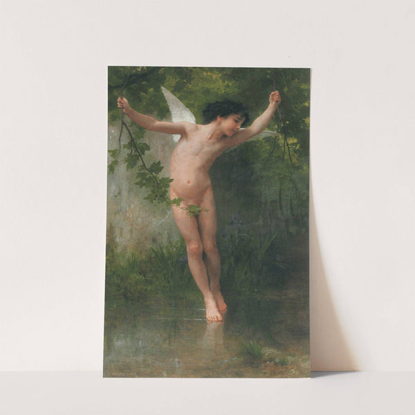 Cupid flying over water (1900) by William Bouguereau