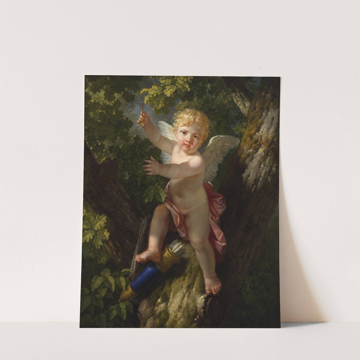 Cupid in a Tree by Jean-Jacques-François Le Barbier