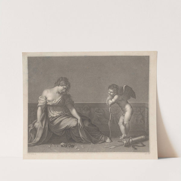 Cupid laughs at the heartbreak he has caused by Jacques Louis Copia