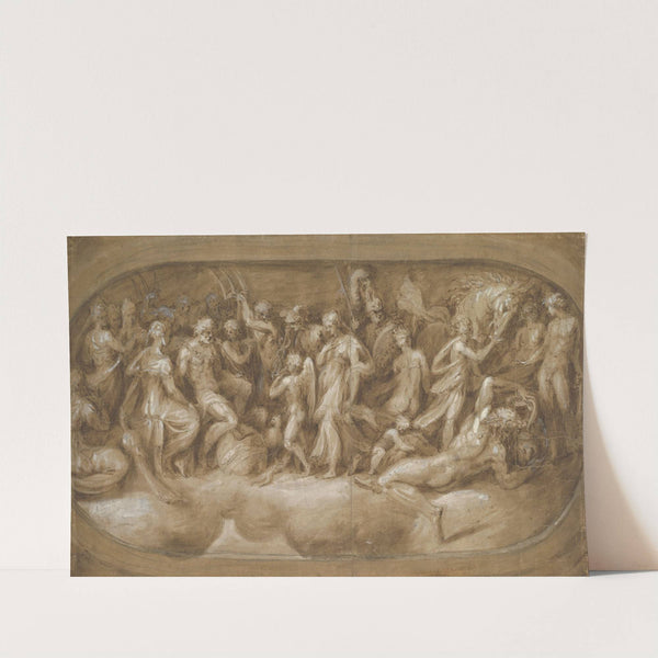 Cupid Presenting Psyche to the Gods (ca. 1540–45) by Andrea Schiavone