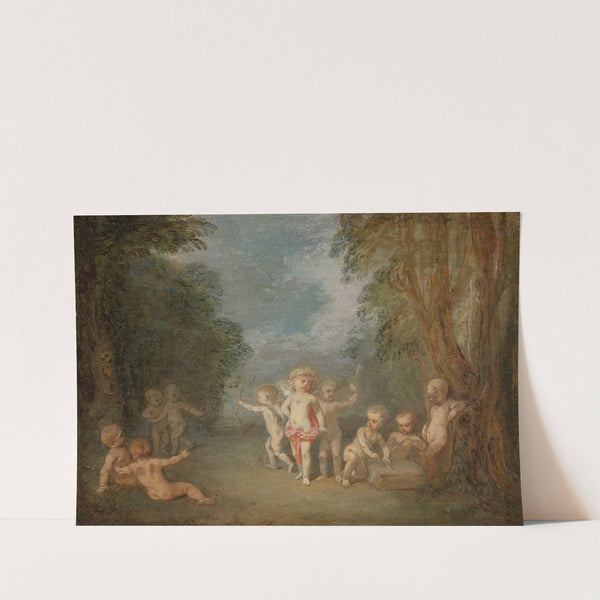 Cupid's Realm (Le Royaume De L'amour) by Jean-Antoine Watteau
