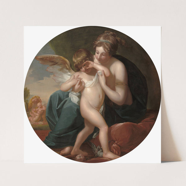 Cupid,Stung by a Bee, Is Cherished by his Mother (1774) by Benjamin West