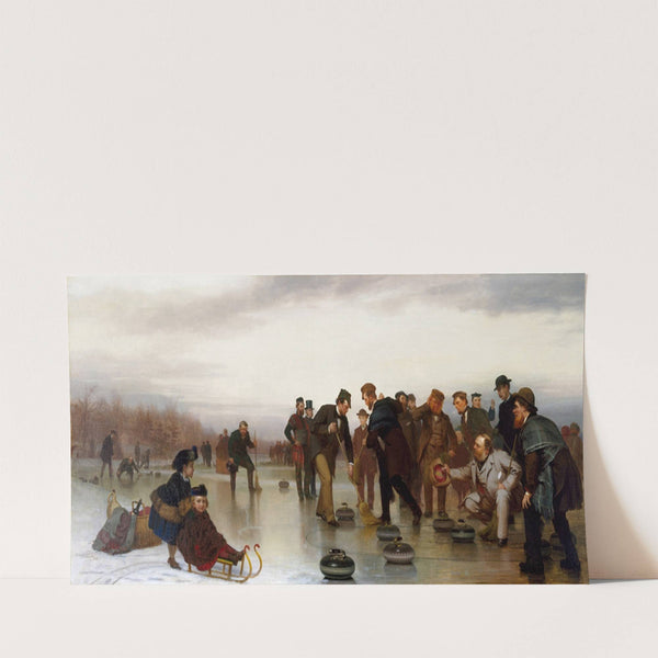 Curling;–a Scottish Game, at Central Park (1862) by John George Brown