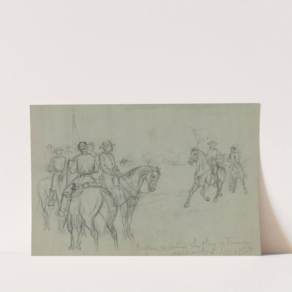 Custer receiving the flag of truce by Alfred Rudolph Waud