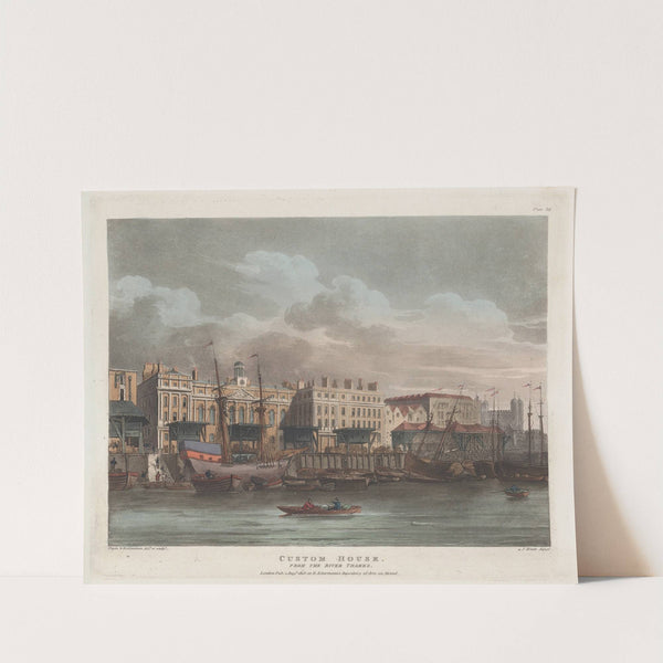 Custom House (1808) by Thomas Rowlandson