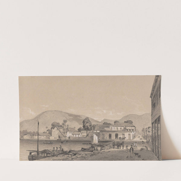 Custom House and Comissant by Michel Jean Cazabon