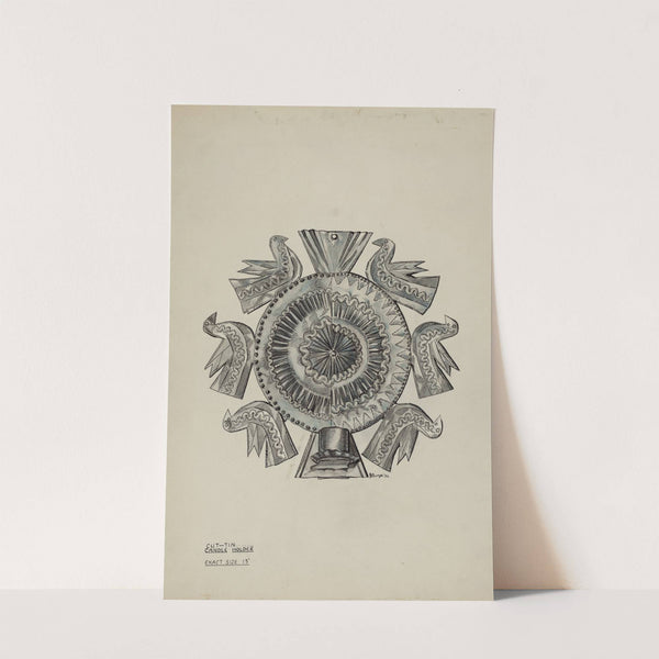 Cut Tin Candleholder by Irene M. Burge