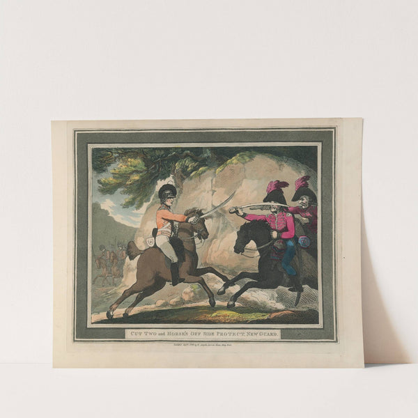 Cut Two and Horses Off Side Protect, New Guard (1799) by Thomas Rowlandson