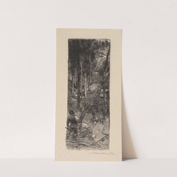 Cutting of Pines (1890) by Auguste Louis Lepère