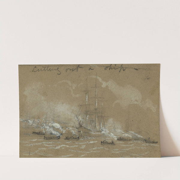 Cutting out a ship by Alfred Rudolph Waud