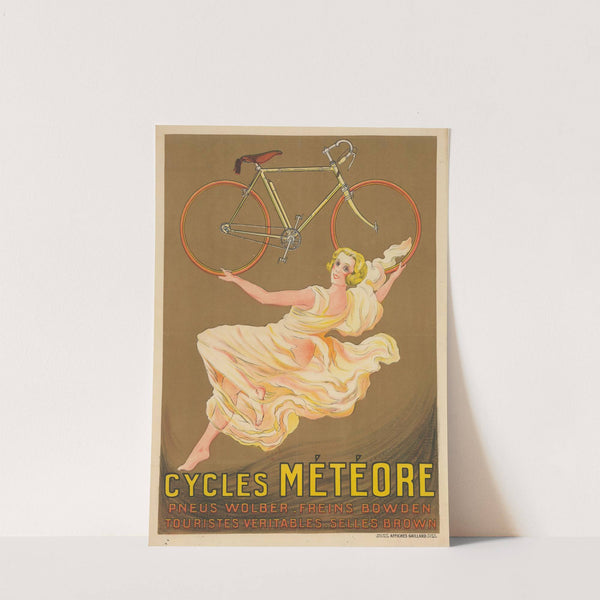 Cycles Météore. Pneus Wolber-freins Bowden. Touristes véritables-selles Brown (1926) by Affiches Gaillard