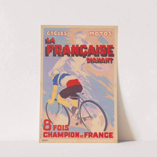 Cycles, motos La Française Diamant, 8 fois champion de France (1931) by Affiches Gaillard